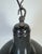 Industrial French Dark Grey Enamel Factory Pendant Lamp, 1960s For Sale - Image 11 of 17