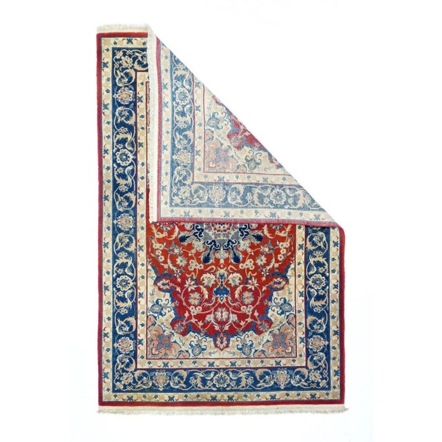 Vintage Isfahan Rug 4'0'' x 6'0'' For Sale - Image 4 of 11