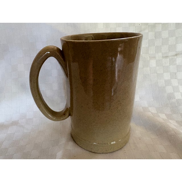 Taupe 1940s Advertising Mug for an India Panama Horse Hat For Sale - Image 8 of 12