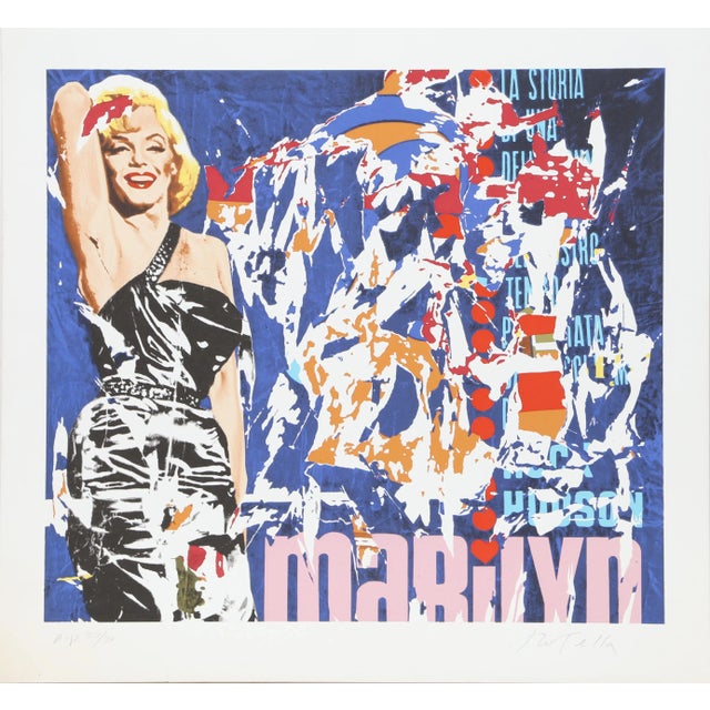 Pop Art Marilyn by Mimmo Rotella For Sale - Image 3 of 3