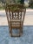 Brown Late 20th Century Vintage Blonde Chinoiserie Coastal Bamboo Accent Chair For Sale - Image 8 of 9