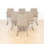 These stunning post modern dining chairs were designed by Tim Bates for Pieff Furniture, UK. The 'Lisse' Model chrome...