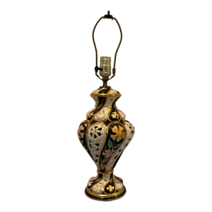 Late 20th Century Capodimonte Style Flower Table Lamp, Remington Italy 1/450