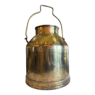Large Antique Brass Jug For Sale