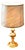 Vintage Golden Table Lamp, 1980s For Sale
