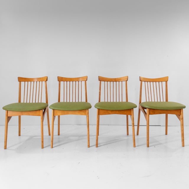 Mid-Century Modern Mid-Century Modern Italian Wood Dining Chairs, 1960s, Set of 4 For Sale - Image 3 of 15