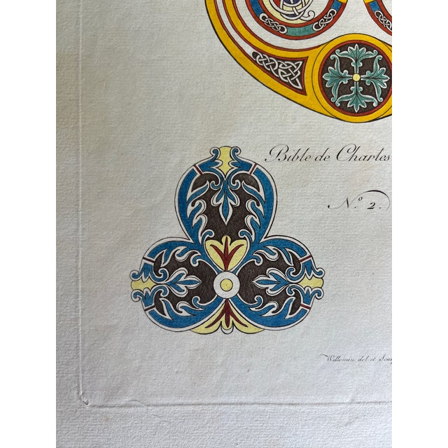 This etching reproduction depicts a number of beautiful vases and decorative elements from the 9th century. The title...