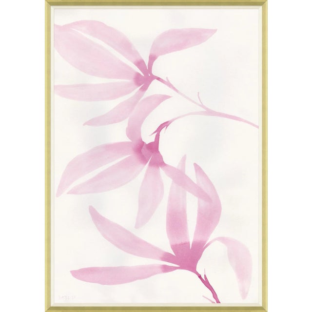 Contemporary Tulip Magnolia Framed Art Print by Susan Hable For Sale - Image 3 of 3