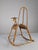 Mid-century bamboo and rattan rocking horse. A beautiful functional decorative complement for any play or children's room...