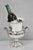Vintage English Regency Style Silver Plated Trophy Cup Urn Bar Champagne Chiller Ice Bucket. Circa Mid 20th Century....