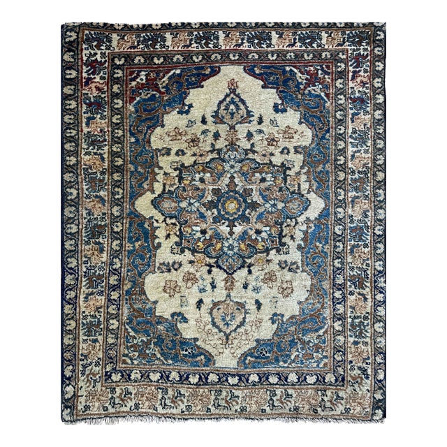 Antique Persian Hajji Jalili Tabriz Rug, 2'0" × 3'0" For Sale