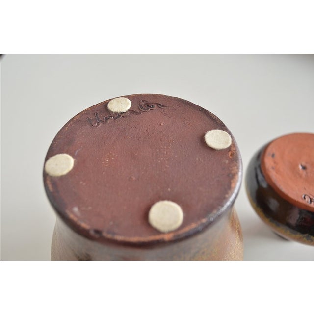 Ceramic Vases from Elke & Elmar Kubicek, 1960s, Set of 2 For Sale - Image 6 of 7