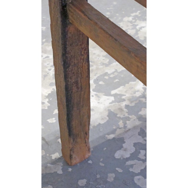 72" Long Elm Wood Console Table For Sale - Image 9 of 9