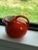 Mid-Century Modern Art Deco Tilted Balloon Pitcher in Tomato Red C. 1950s For Sale - Image 3 of 7