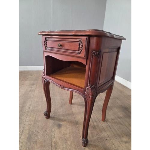 Antique French Louis XV Style Bedside Cabinets, Set of 2 For Sale - Image 12 of 14