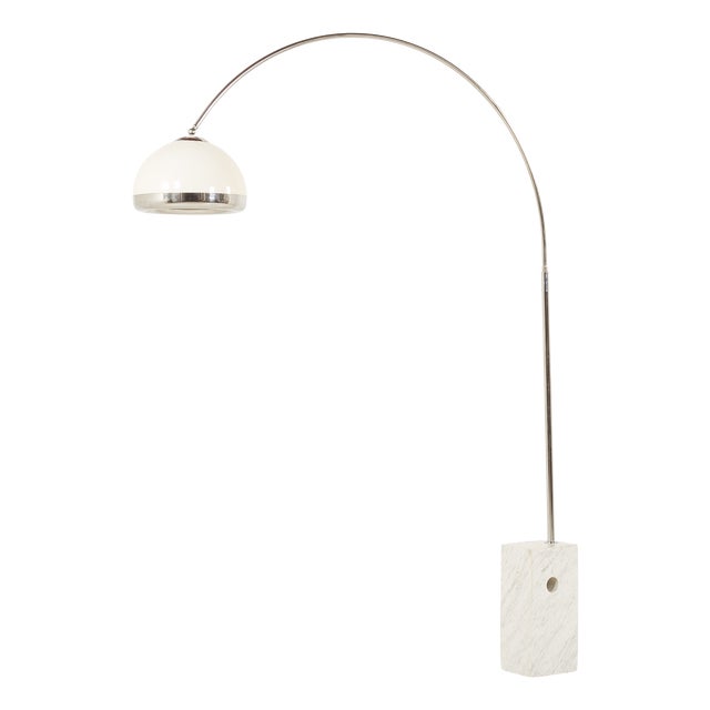 Mid-Century Italian Arc Lamp in the style of Castiglioni, 1970s For Sale
