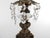 Metal Early 20th Century French Gold Leaf Cast Iron Girandoles Candelabras With Crystal Pendalogues - Set of 2 For Sale - Image 7 of 12