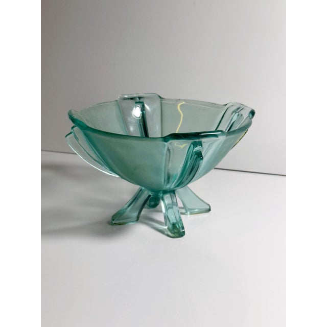 Art Deco Footed Glass Bowl from Stölzle, Austria, 1930s, in Flawless conditions. Designed 1920 to 1949 I have official...