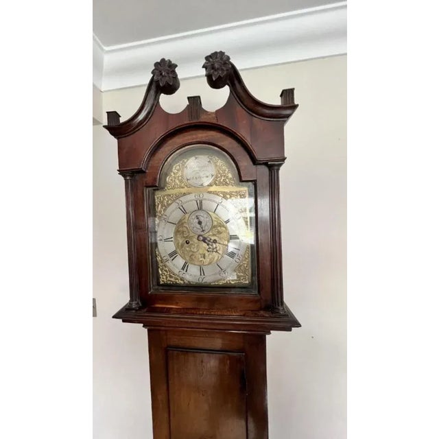 Early 19th Century Antique Scottish Long Case Clock in Mahogany, 1800 For Sale - Image 5 of 7