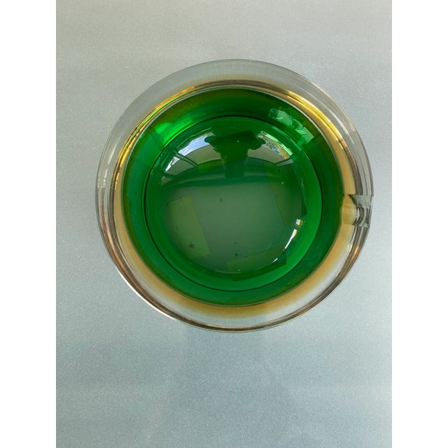 1970s Attr. To Seguso Sommerso Round Bowl/Ashtray For Sale In Los Angeles - Image 6 of 13