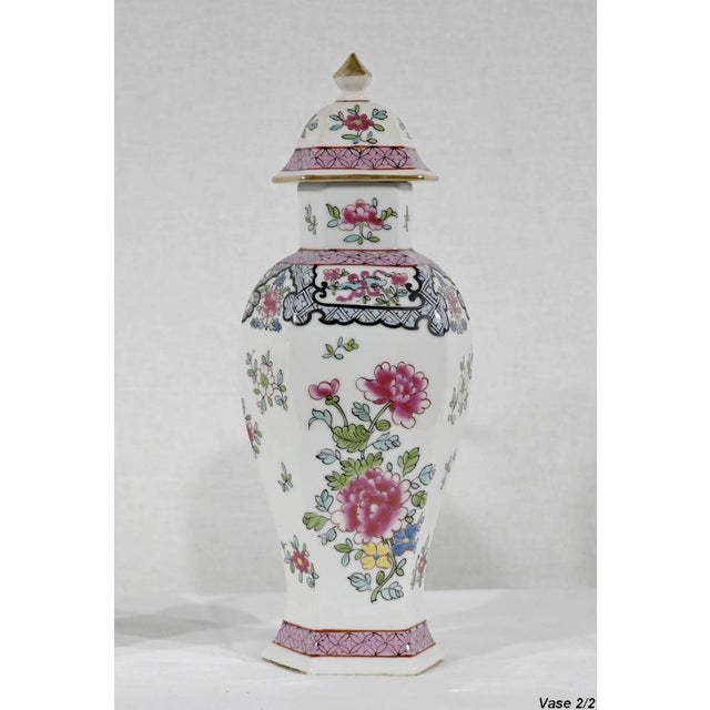 Chinese Hexagonal Vases in Earthenware For Sale - Image 10 of 18