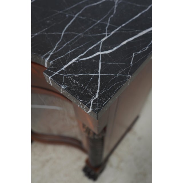 Wood Henredon Marble Top Mahogany Sideboard Server For Sale - Image 7 of 18