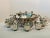 Mid-Century Modern Mid-Century Silver Plated Punch Bowl Set by Royal Hickman- 14 Pieces For Sale - Image 3 of 9