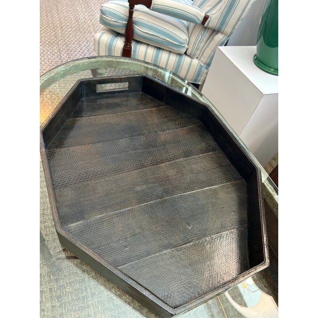 Contemporary Authentic Snakeskin Tray For Sale - Image 3 of 12