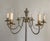 1940s Neoclassical 6-Light in Silver and Brass Floor Lamp For Sale - Image 6 of 12