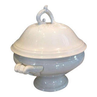 19th Century Faux Bois French Tureen With Lid For Sale