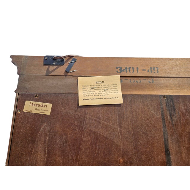 1980s Henredon Charles X Curio Cabinet Display Hutch China Breakfront Neo Classical For Sale - Image 11 of 13