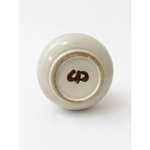 Mid-Century Modern Mid-Century Modernist Incised Stoneware Bottle Vase by Franco Bucci for Pesaro Laboratory, 1970s For Sale - Image 3 of 7