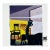 Contemporary Interior Perspective Abstract With Purple & Yellow by Michael William Eggleston For Sale