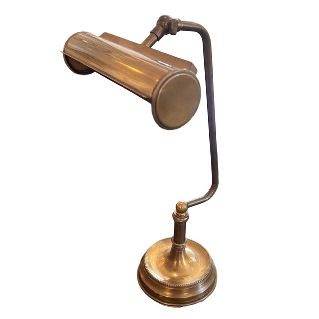 1930s French Brass Desk Lamp, 1930s For Sale - Image 5 of 5
