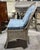 Antique Oriole Wicker Writing Desk or Vanity and Chair. Withrow For Sale - Image 13 of 18