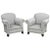 Wood English Club Chairs - a Pair For Sale - Image 7 of 7