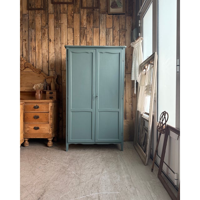 Vintage Wardrobe with Hanging Space, 1950s For Sale - Image 16 of 16