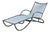 Early Walter Lamb Bronze & Canvas Patio Chaise Lounge For Sale