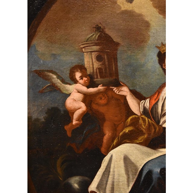 Circle of Francesco Solimena, Allegory of Europe, 1700, Oil on Canvas, Framed For Sale - Image 6 of 18
