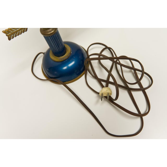 Early 20th Century French Bouillotte-Style Tole Table Lamp For Sale - Image 9 of 11