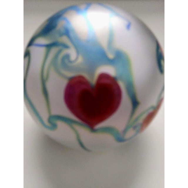 Contemporary Vandermark 3.5" Floral Paper Weight For Sale - Image 3 of 7
