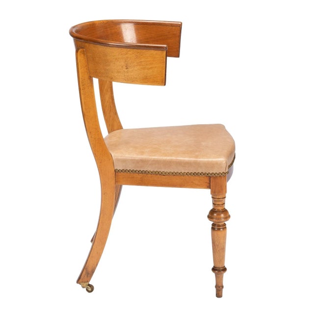 Austrian Biedermeier Klismos Chair (1830) For Sale - Image 9 of 13