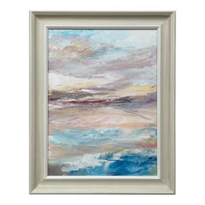 Serene Abstract Impressionist Seascape Landscape by Contemporary British Artist, 2022