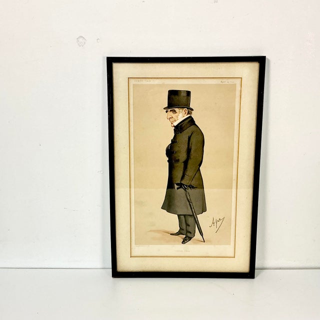This antique Lithograph is reproduced from an April 25, 1874 Vanity Fair article entitled “Common Sense” that included...