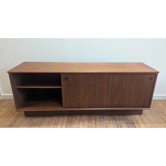 Mid-Century Modern Danish Modern Mid Century Teak Sideboard Dyrlund For Sale - Image 3 of 12
