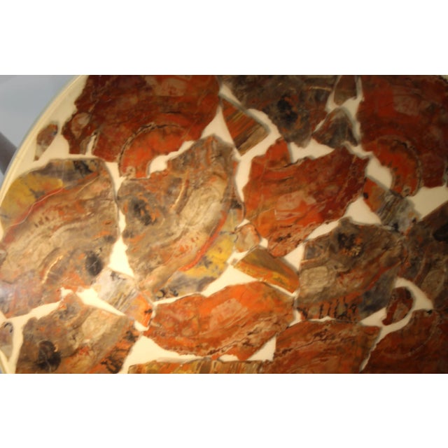 Arturo Pani Possibly Mid-Century Fossil Marble Cocktail Table For Sale In San Diego - Image 6 of 9
