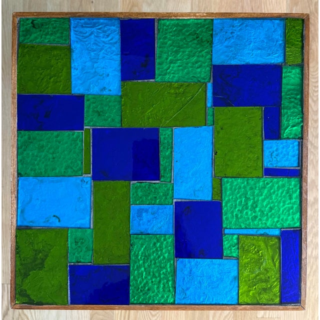 1960s Mid Century Georges Briard Mosiac Glass Side Table For Sale - Image 5 of 12