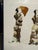 Brown Framed Butterfly Wing Art Featuring Two Figures With Parasols For Sale - Image 8 of 12