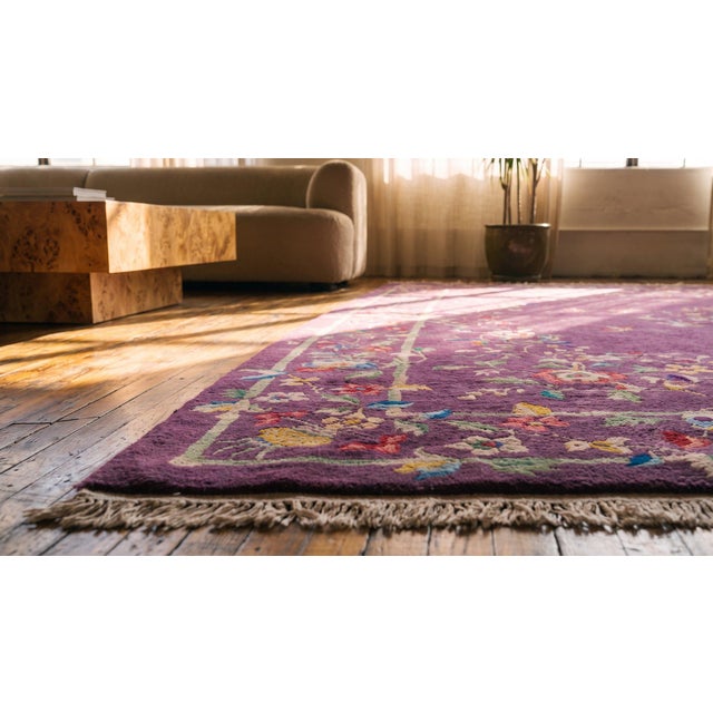 1920s Chinese Art Deco Carpet ( 9'2" x 11'10" - 280 x 360 ) For Sale In New York - Image 6 of 8