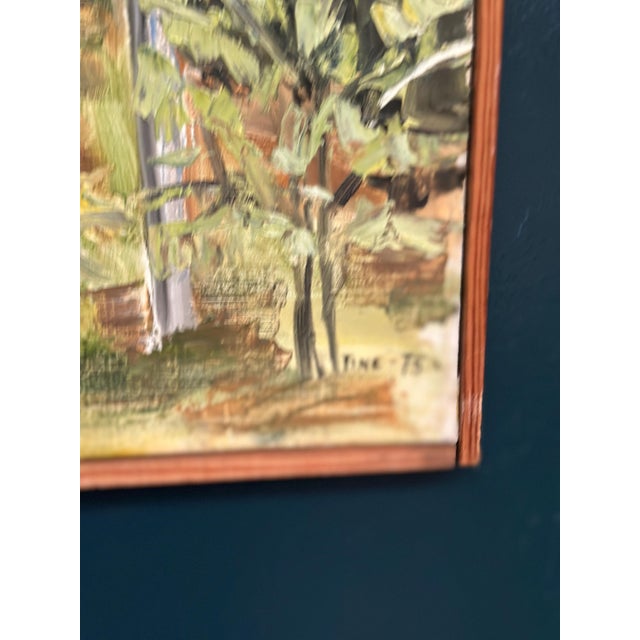 1970s Ann‑cathrine Tine Lundkvist, Forest Landscape, 1975, Oil Painting on Canvas, Framed For Sale - Image 5 of 15